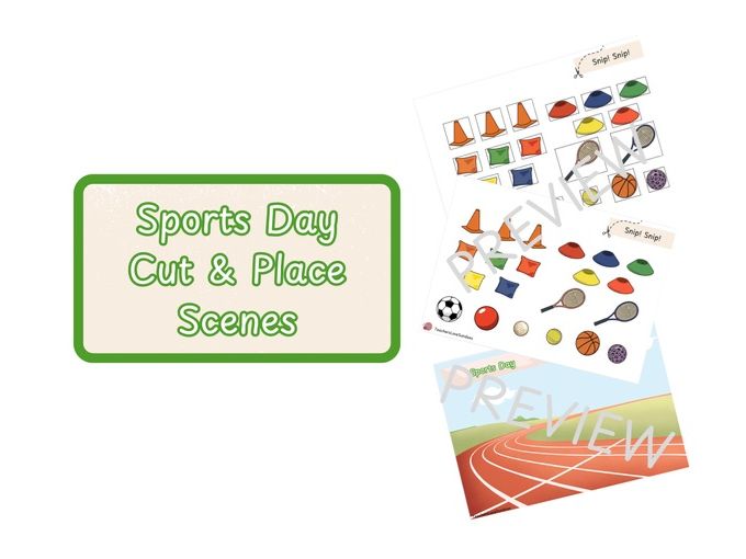 Sports Day Cut & Place