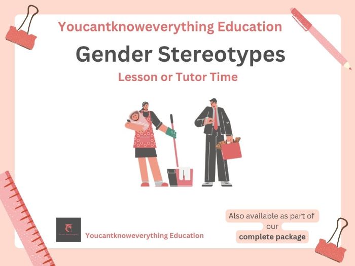 Gender Stereotypes Lesson