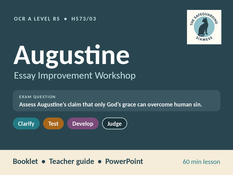 Augustine on Grace: Essay Improvement Workshop | OCR A Level RS H573/03 | Includes PowerPoint