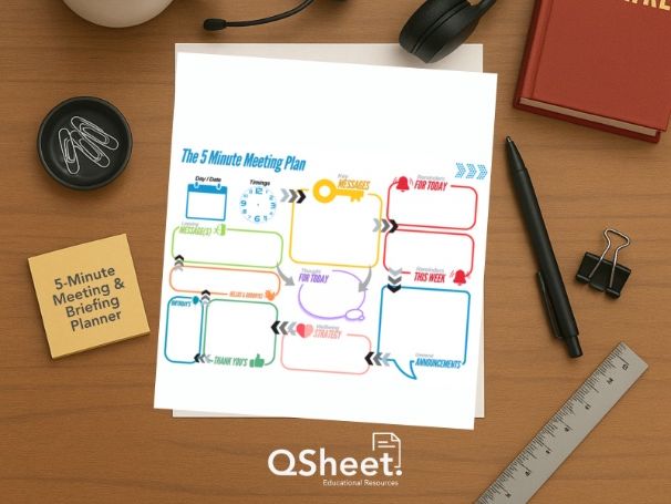 5-Minute Meeting & Briefing Planner