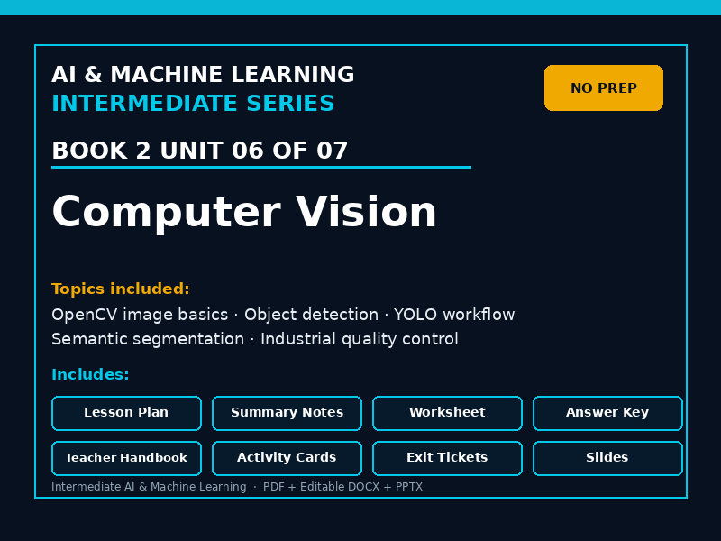 Computer Vision – No Prep Lesson Pack – Book 2 Unit 06
