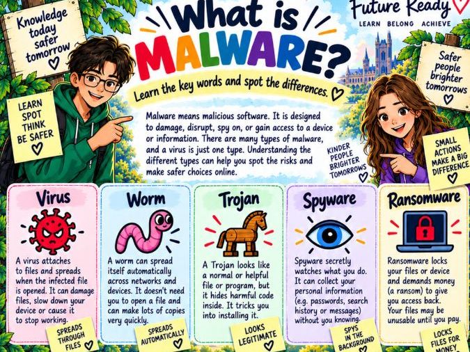 Virus Alert! Malware & Device Security Workbook | Cyber Security & Online Safety | KS2–KS3