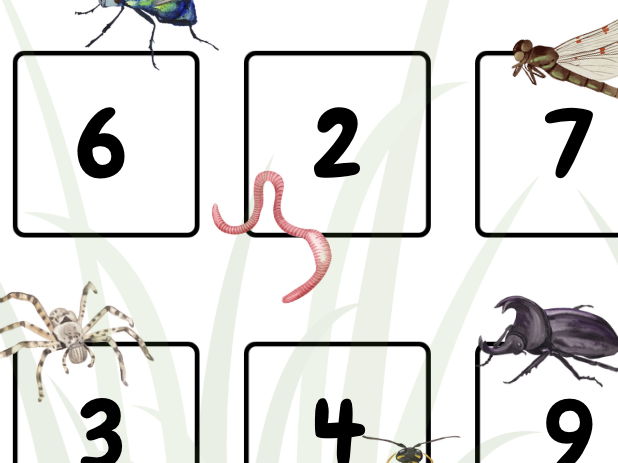 Mini beast cube stacking matchs activity