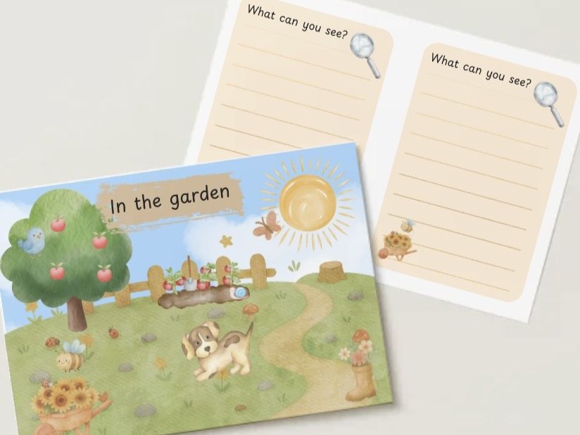 In the garden what can you see