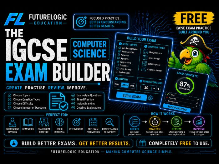 Free IGCSE Computer Science Exam Builder