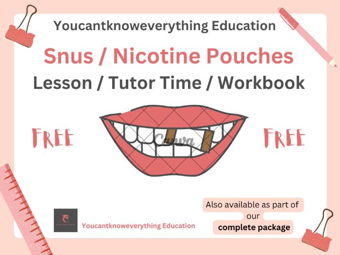 Snus / Nicotine Pouches PSHE