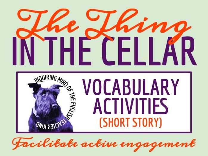 "The Thing in the Cellar" by David H. Keller Vocabulary Games (Halloween Horror Story)
