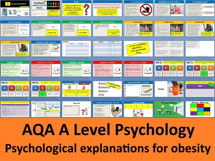 Psychological explanations for obesity | Exams in 2027 - AQA A Level Psychology (Eating behaviour)