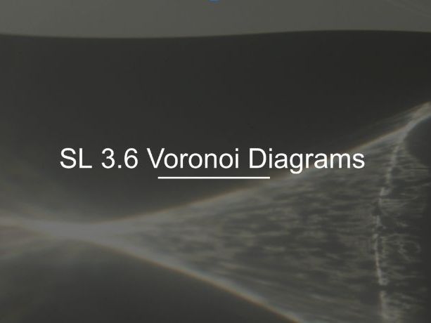 IB Math AI SL 3.6 - Voronoi Diagrams