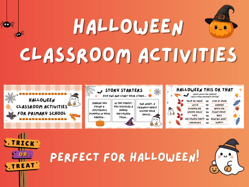Halloween Classroom Activities PowerPoint | Halloween Activities for Primary School