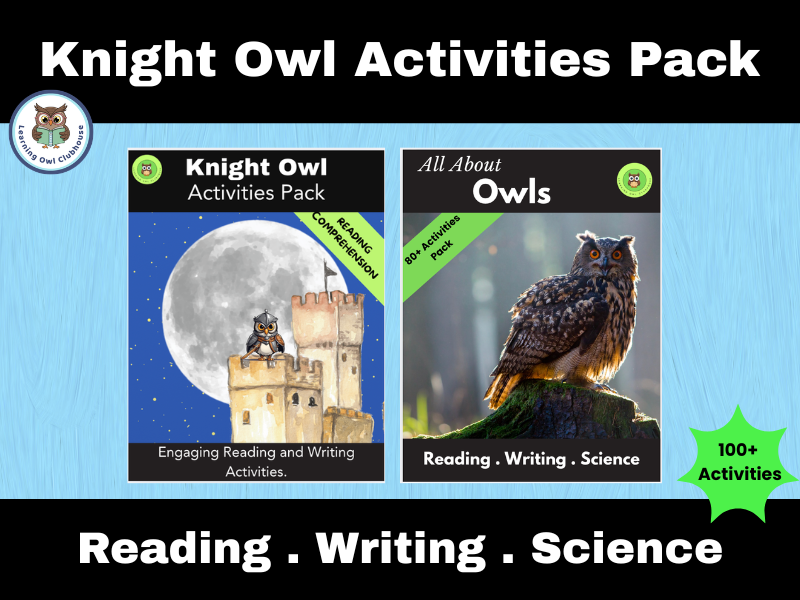 KS1 & KS2 Owl Activities Bundle | Knight Owl + All About Owls | Reading, Writing & Science | 100+ Worksheets