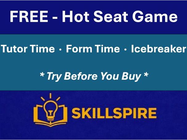 FREE Hotseat Game | Instant Classroom Activity | No Setup Needed, Just Open & Play| Interactive HTML