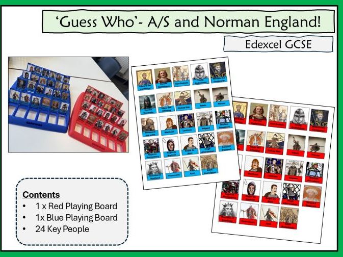 Guess Who- Anglo Saxon and Norman England