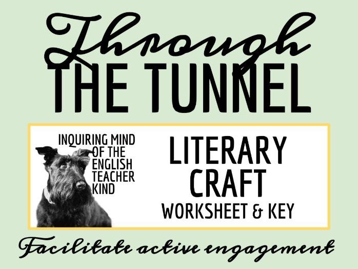 "Through the Tunnel" by Doris Lessing Literary Craft Analysis Activity