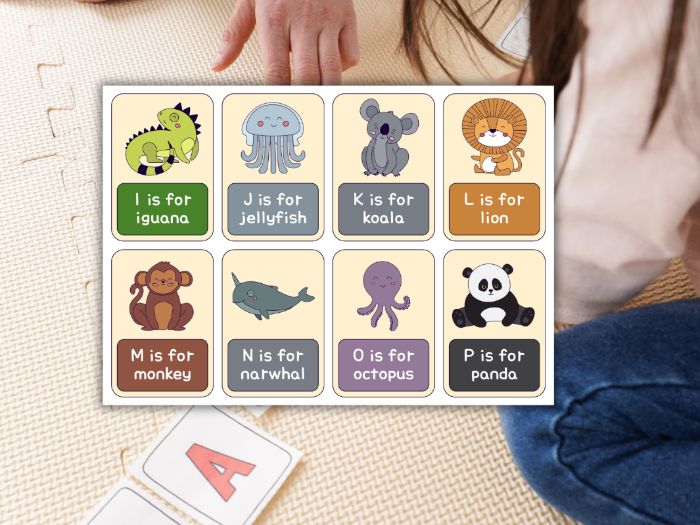Ela Alphabet Educational Flashcards