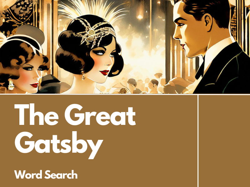 The Great Gatsby Revision Word Search
