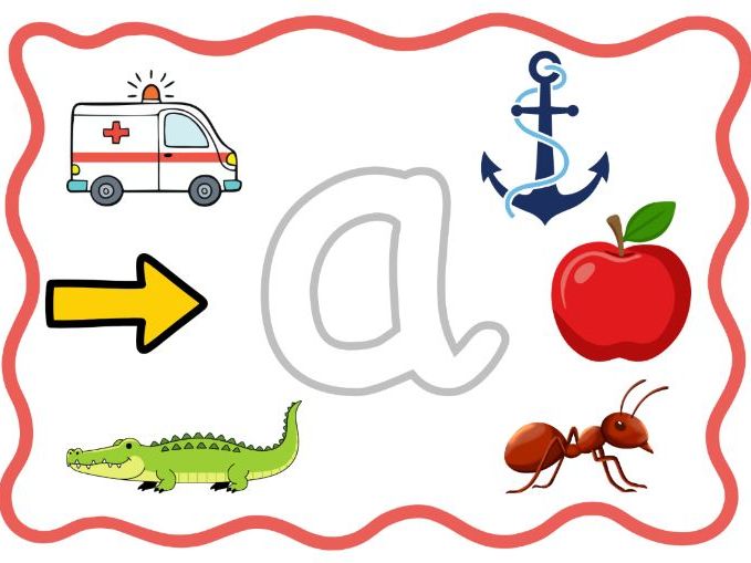 EYFS Phonics Letter Mat - a
