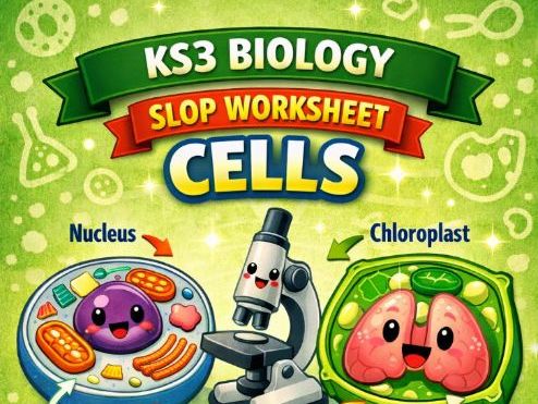 KS3 Biology SLOP Worksheet: Cells (Bronze/Silver/Gold)