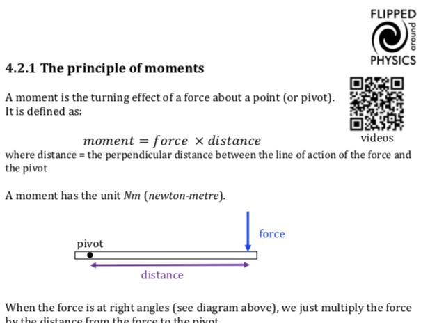 The principle of moments Teaching Resources