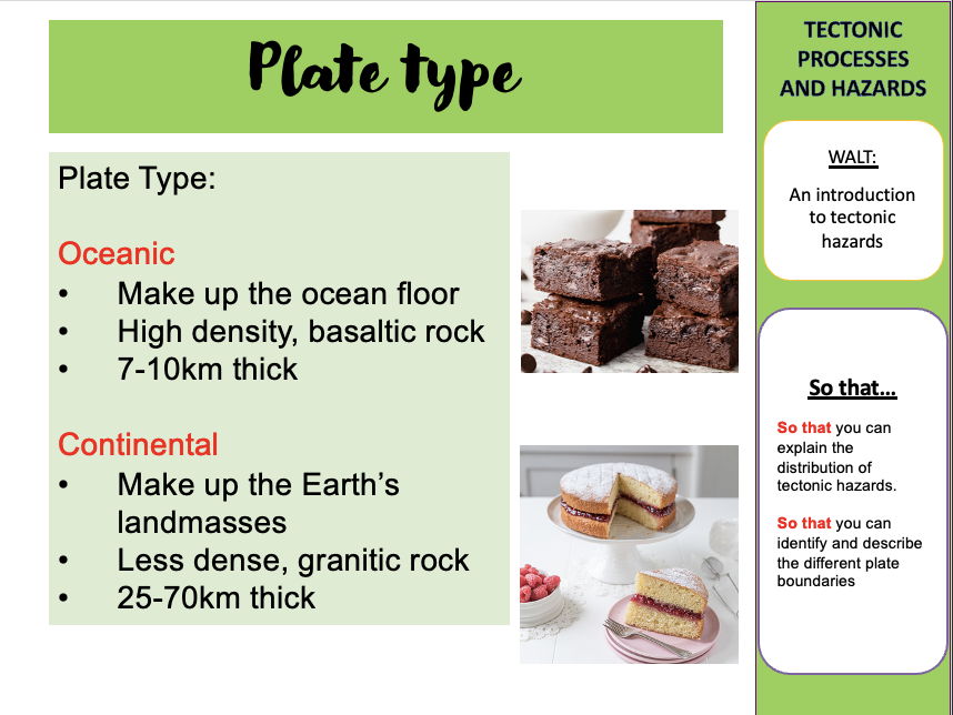 A Level Edexcel Tectonics Unit of Work EQ1