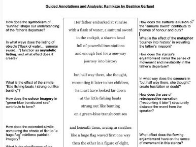 Guided Annotations (Kamikaze - Beatrice Garland)