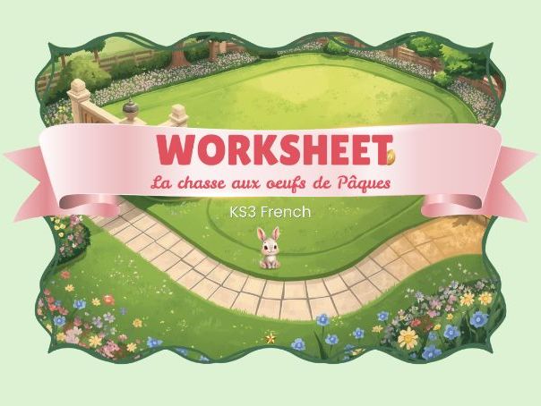 Pâques – Easter egg hunt – KS3 French worksheet