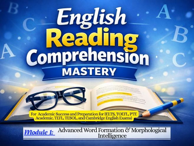 English Reading Comprehension Mastery: Module 1 – Advanced Vocabulary & Reading Strategies with Work