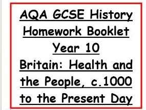 AQA Health and the People Homework Booklet Bundle