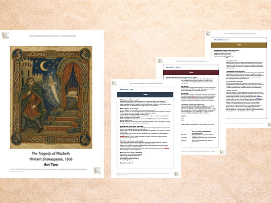 Macbeth Act 2 Teaching Companion | GCSE English Literature | Crit Think Analysis