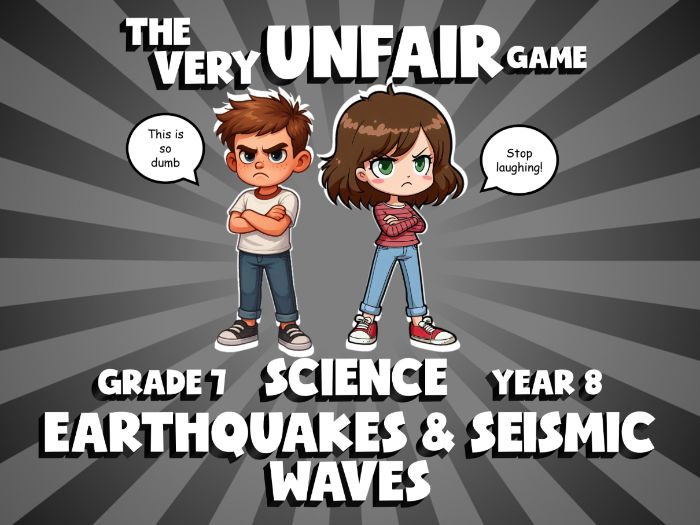Earthquakes & Seismic Waves VERY UNFAIR GAME | No-Prep Year 8 Science Review Activity
