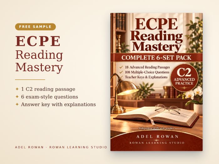 C2 ECPE Reading Practice: Free Sample