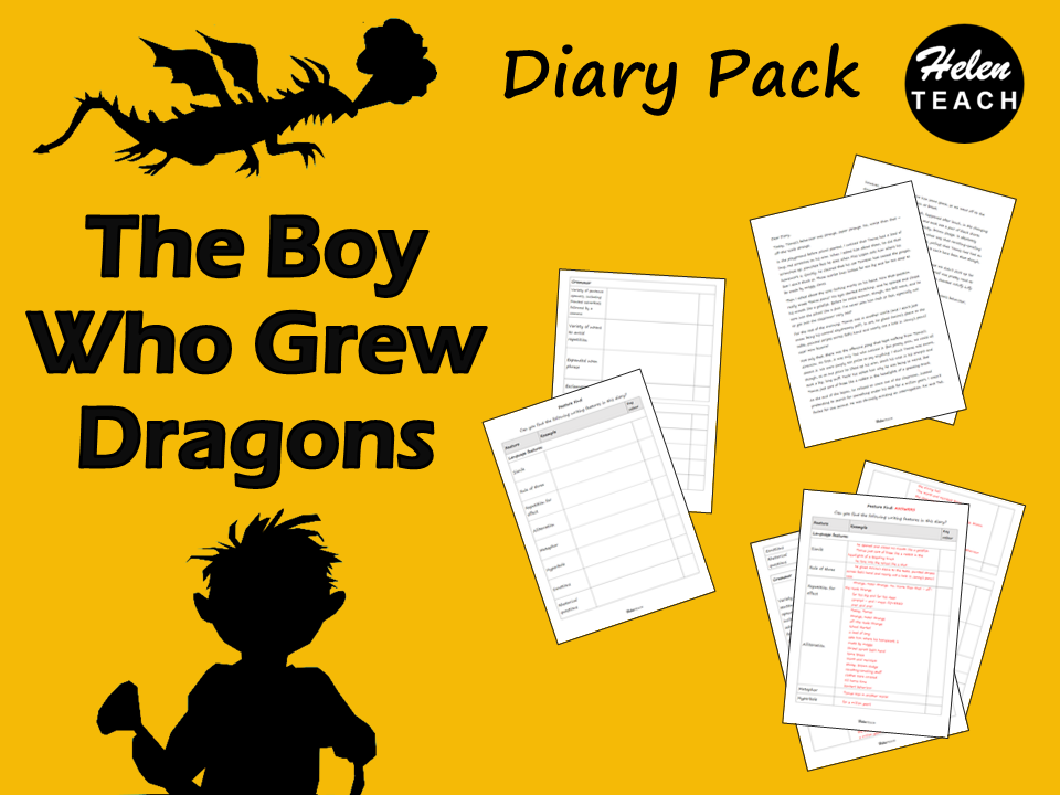 The Boy Who Grew Dragons | Diary Model Text Pack
