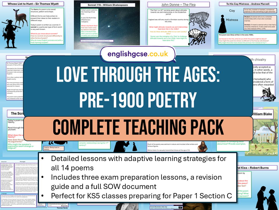 Pre 1900 Poetry A Level
