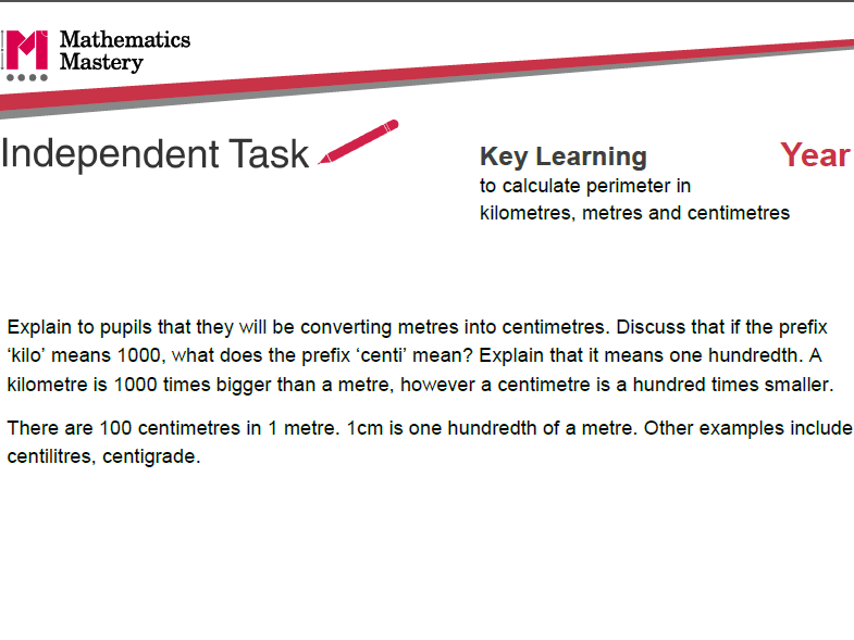 Perimeter of simple shapes