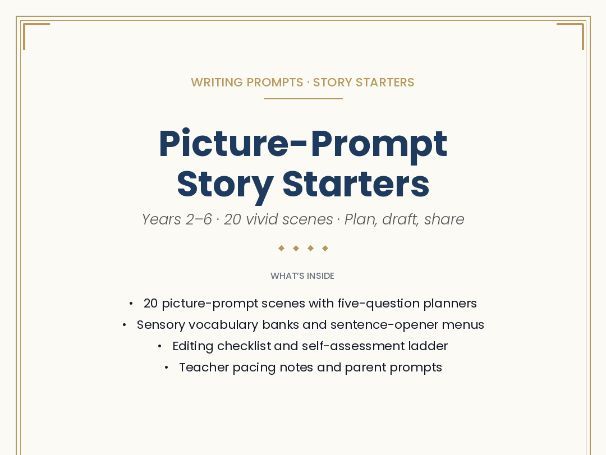 Picture-Prompt Story Starters