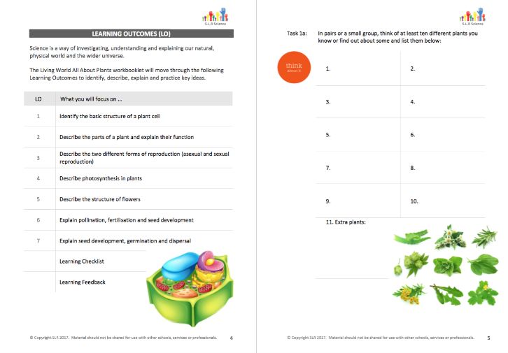 ALL ABOUT PLANTS workbooklet