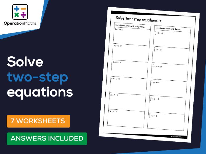Solve two-step equations