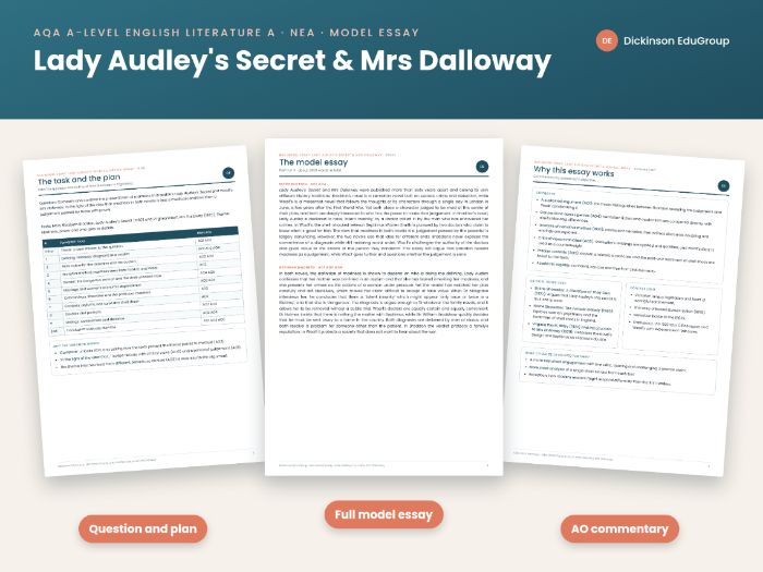 NEA Essay: Lady Audley & Mrs Dalloway