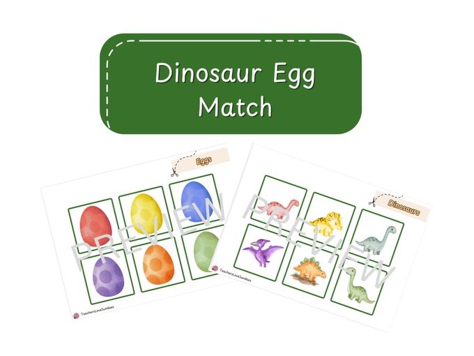 Dinosaur Egg Match