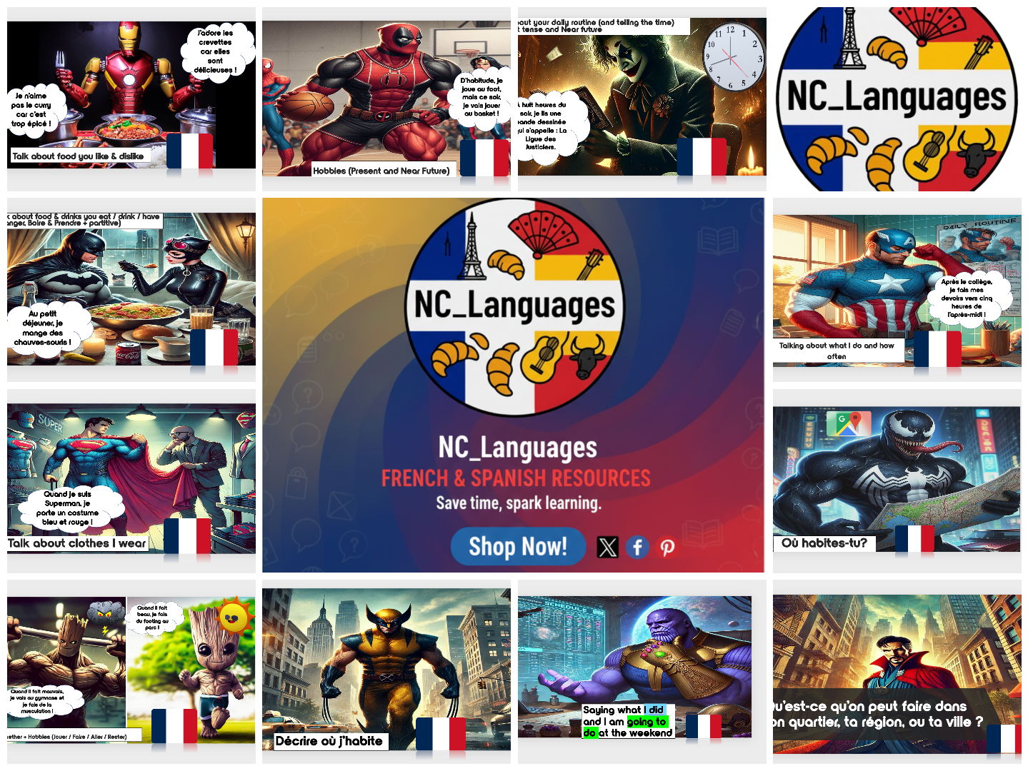 YEAR 8 FRENCH BUNDLE