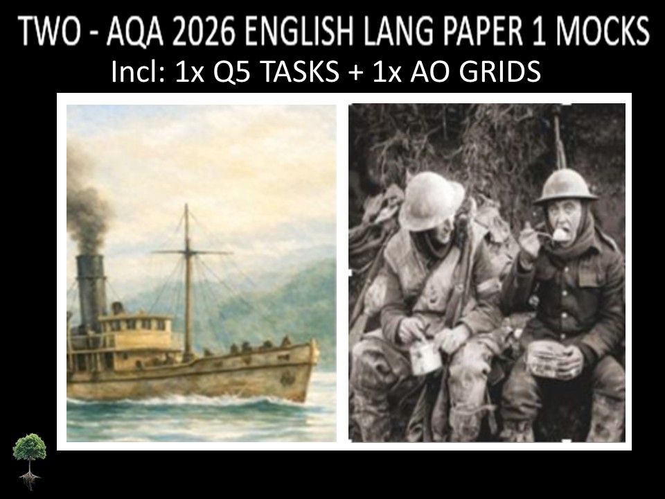 TWO - AQA PAPER 1 | 2026 FULL MOCKS | Q5 TASKS | AO GRIDS
