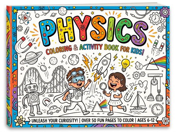 Physics Coloring Book for Kids