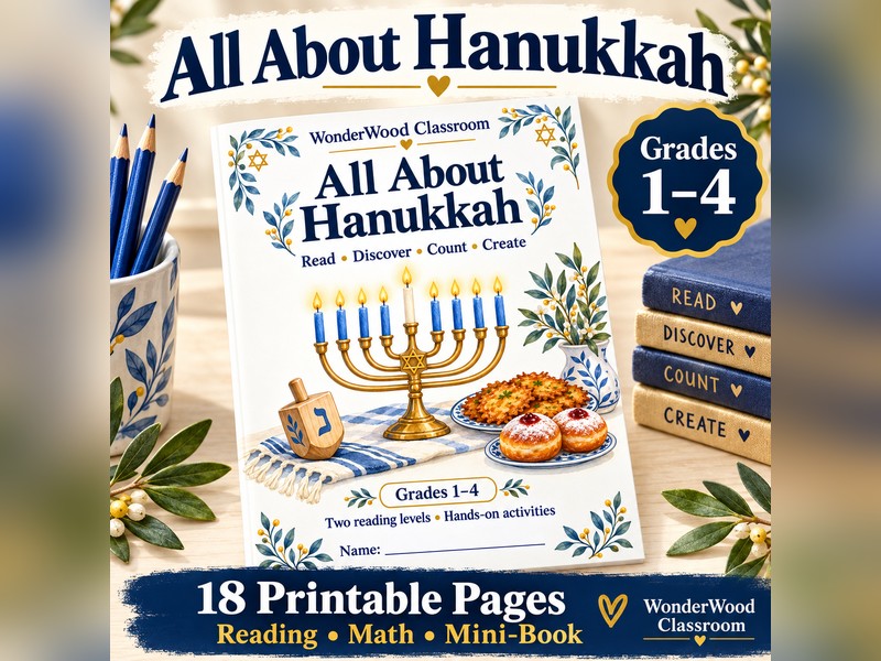 All About Hanukkah Grades 1-4