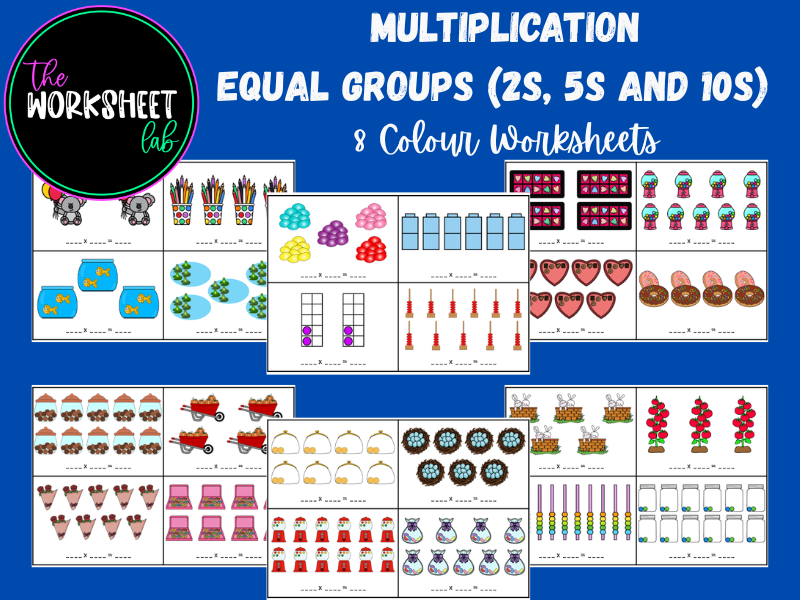 Multiplication - Equal Groups (by 2s, 5s and 10s)