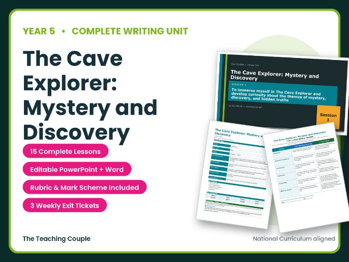 The Cave Explorer: Mystery and Discovery | Year 5 English Unit