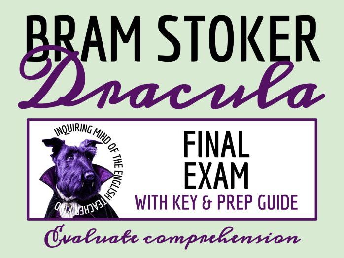 Dracula by Bram Stoker Test and Answer Key with Study Guide