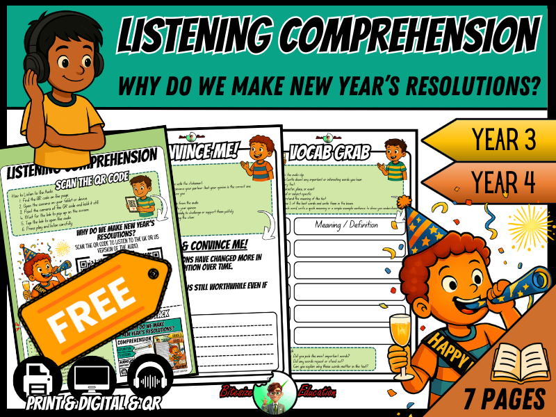 Why Do We Make New Year’s Resolutions? | Listening Comprehension | Year 3/4