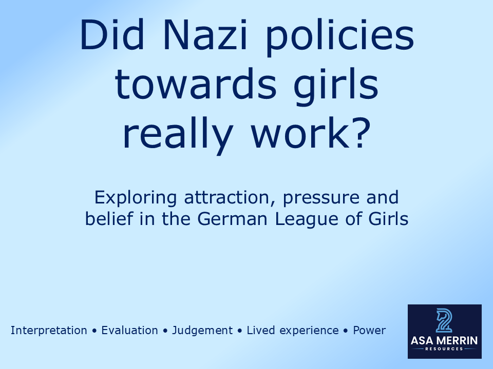 Did Nazi Policies Towards Girls Really Work? A Living Graph enquiry into the German League of Girls