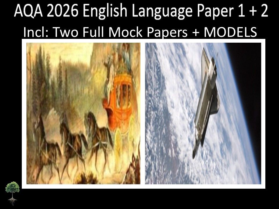Two AQA GCSE English Language Paper 1 + 2 Mocks | Models