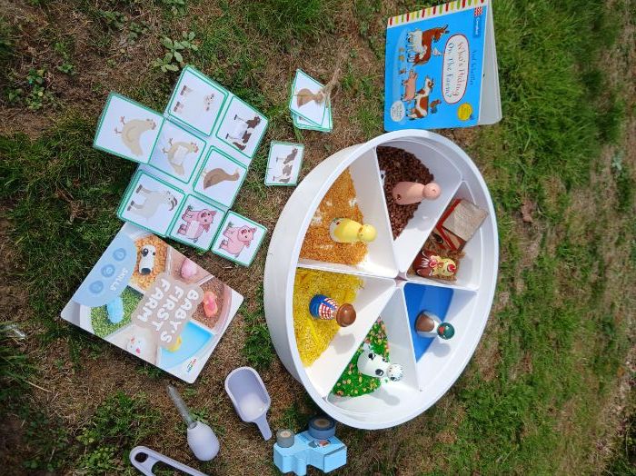 Farm animal matching and farm animal flash cards.